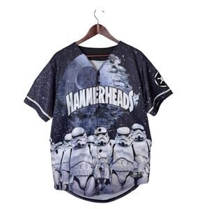 MiLB Jupiter Hammerheads Jersey #27 Size 46 Stormtrooper STAR WARS